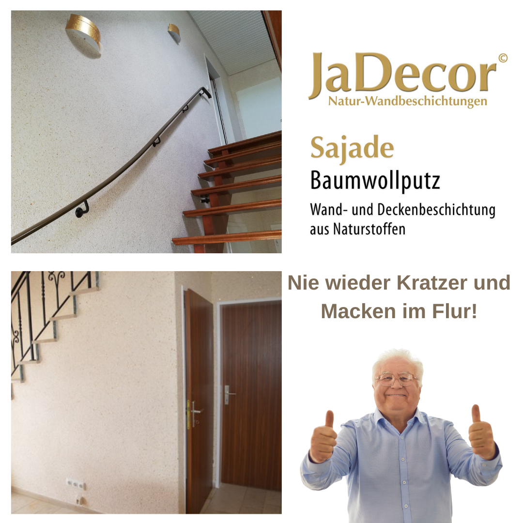 Baumwollputz im Flur und Treppenhaus - 5 gute Gründe