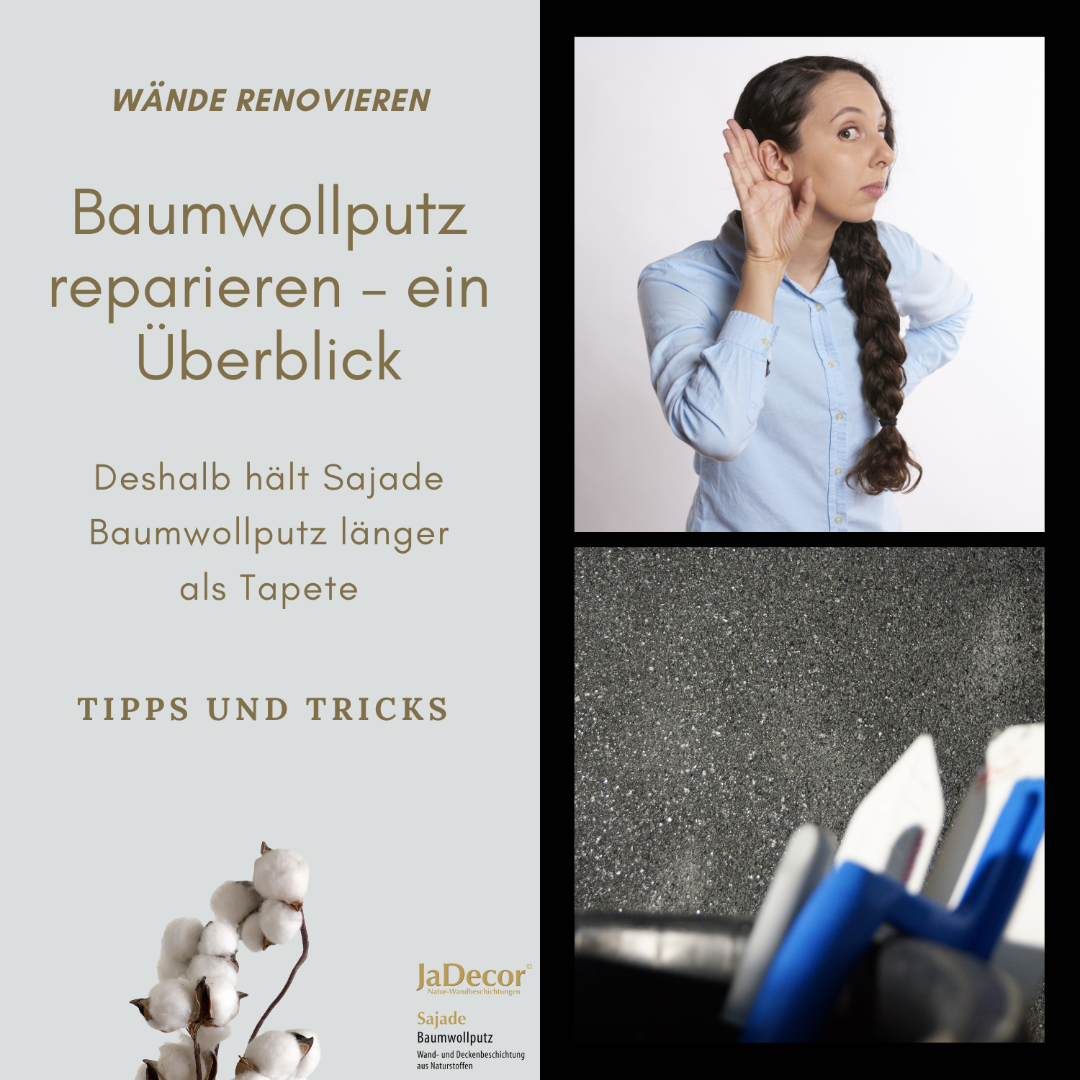 Baumwollputz reparieren | Tipps und Tricks