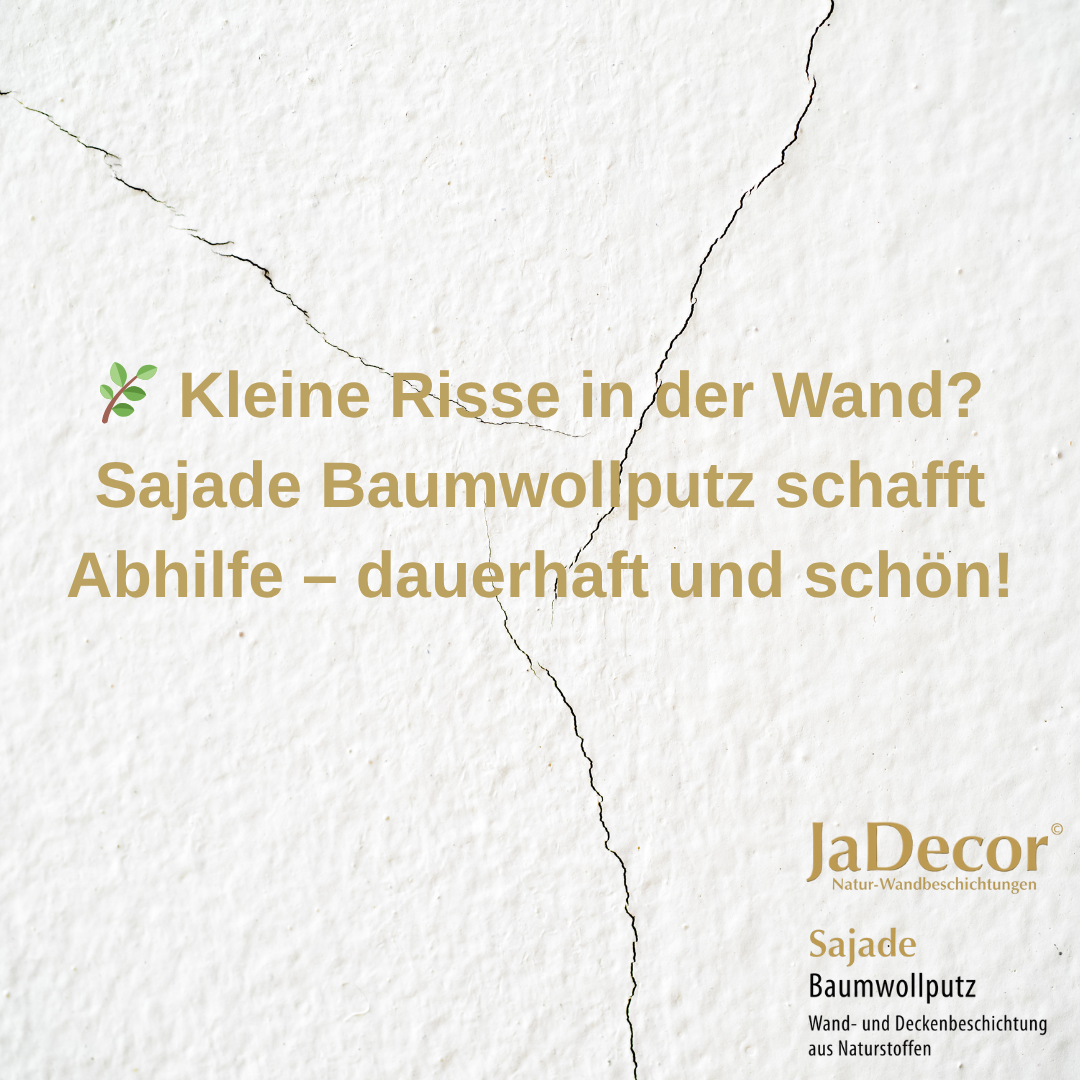 🏡 Kleine Risse in der Wand? So überdeckt Baumwollputz sie dauerhaft und schön