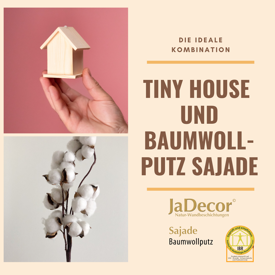 Tiny House und Baumwollputz | Kleines Haus und Baumwolle