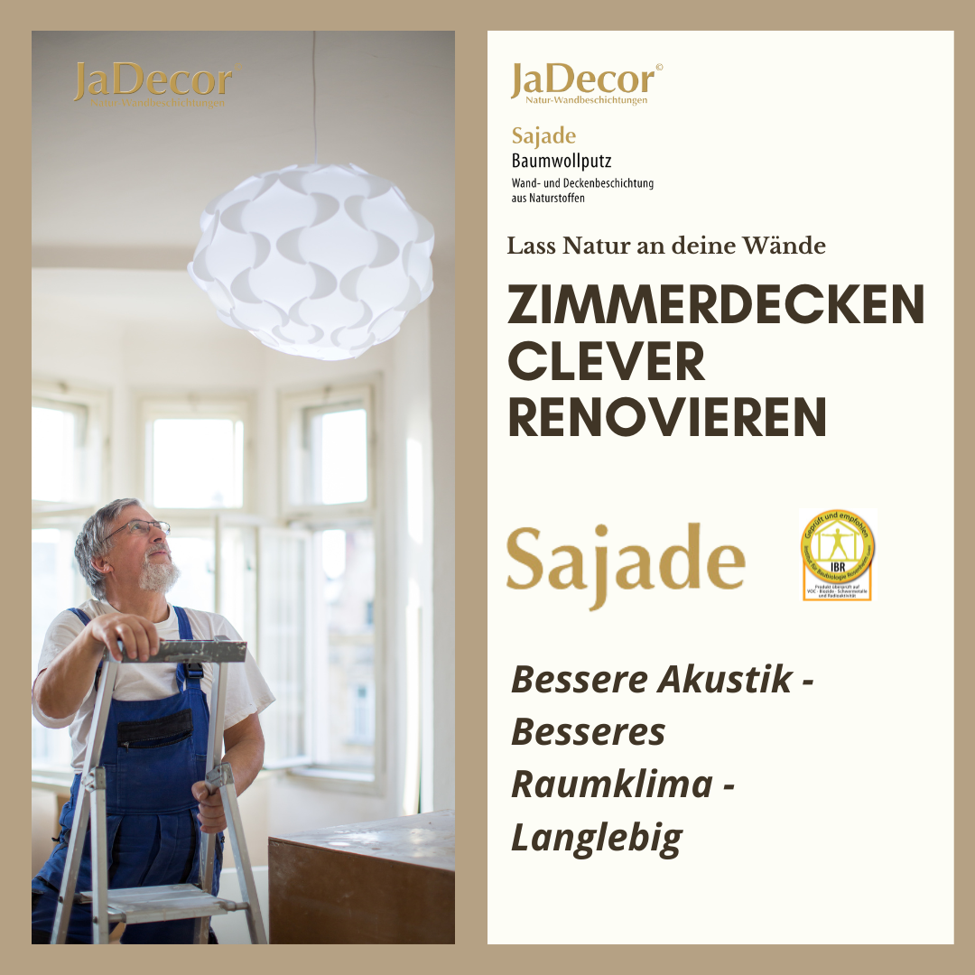 Baumwollputz an der Zimmerdecke