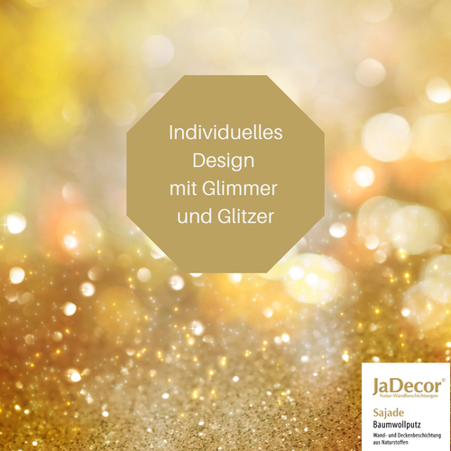 Glimmer & Glitzer für Baumwollputz und Flüssigtapete | JaDecor