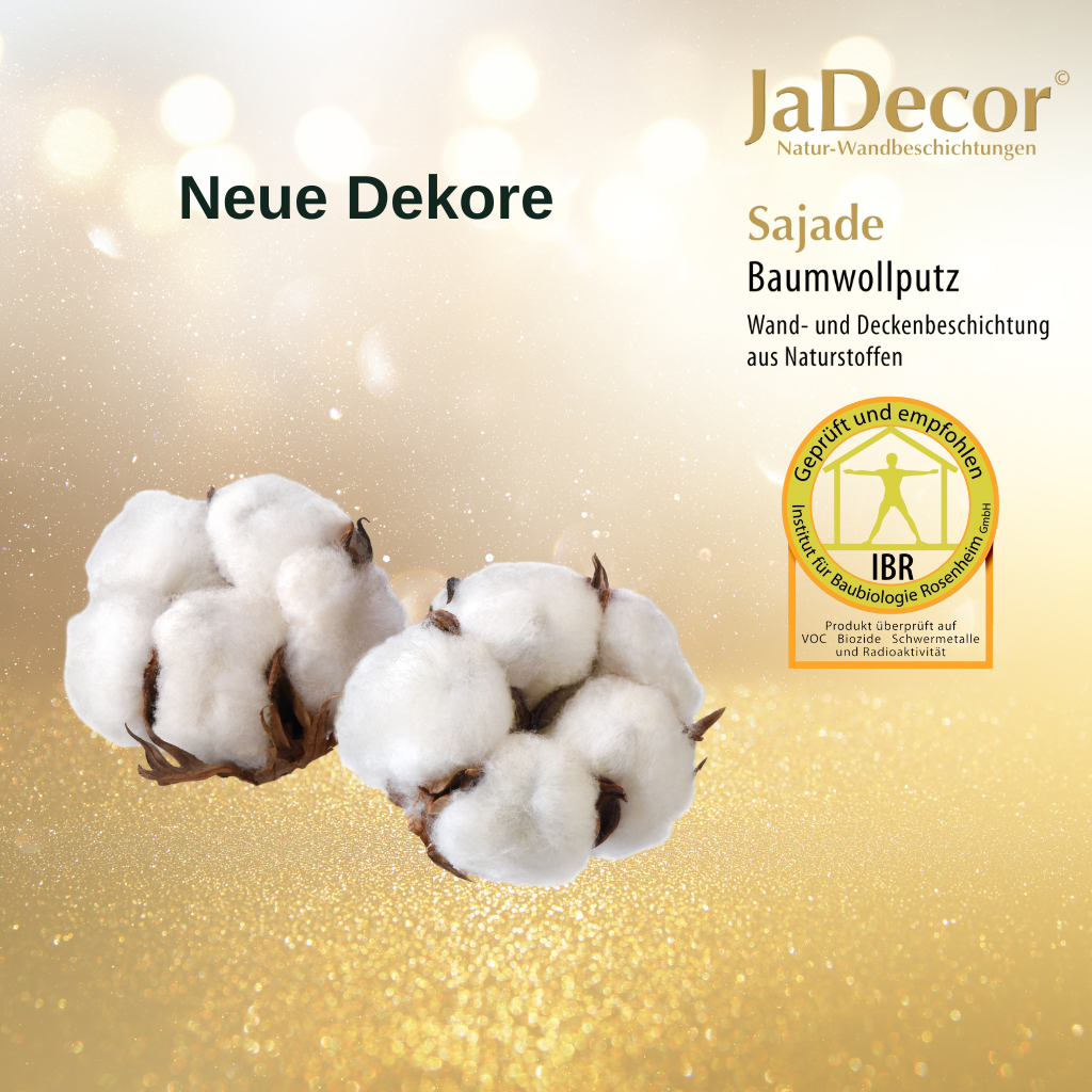 Baumwollputz Sajade - die neuen Dekore