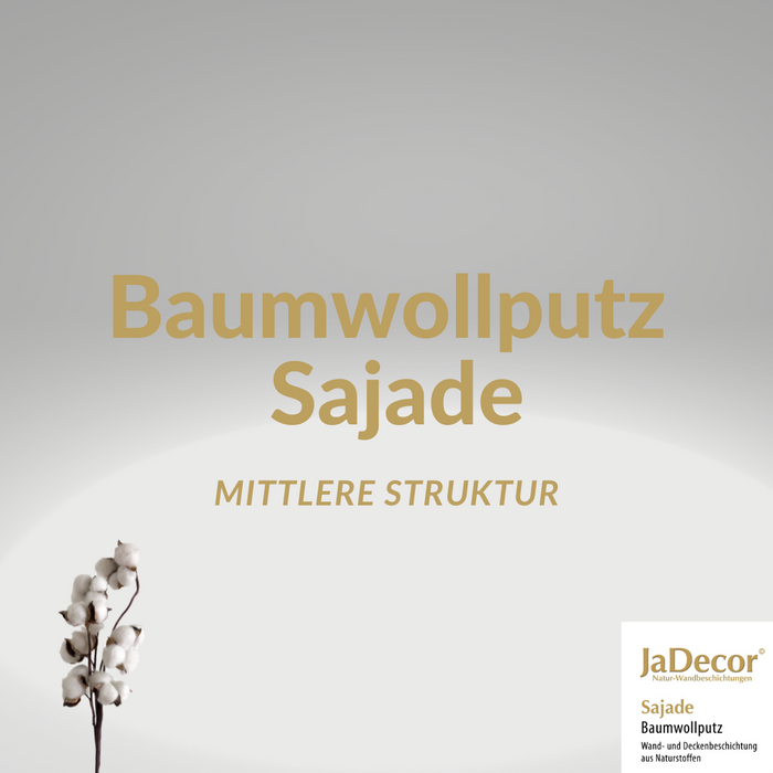 Baumwollputz Sajade - mittlere Struktur | Wohlfühlatmosphäre