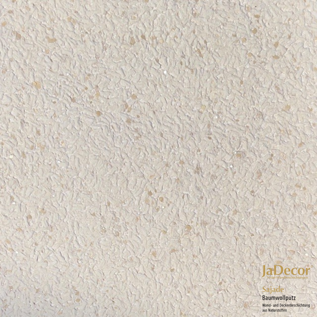 Baumwollputz Sajade Primavera beige| Baumwollputz creme mit Kristallglimmer