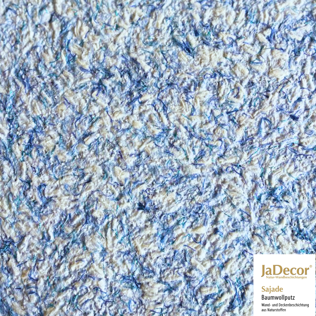 Baumwollputz Sajade Südsee7 | Baumwollputz blau mit kräftig türkis