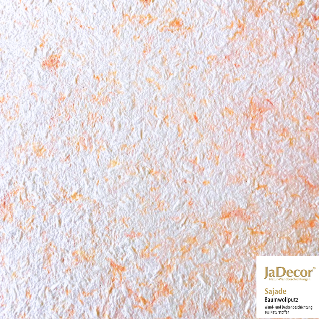 Baumwollputz Sajade Kreta2 | Weiß mit Orange
