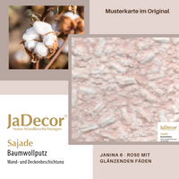 Baumwollputz Sajade Janina6 | Baumwollputz rose mit glänzenden Fäden